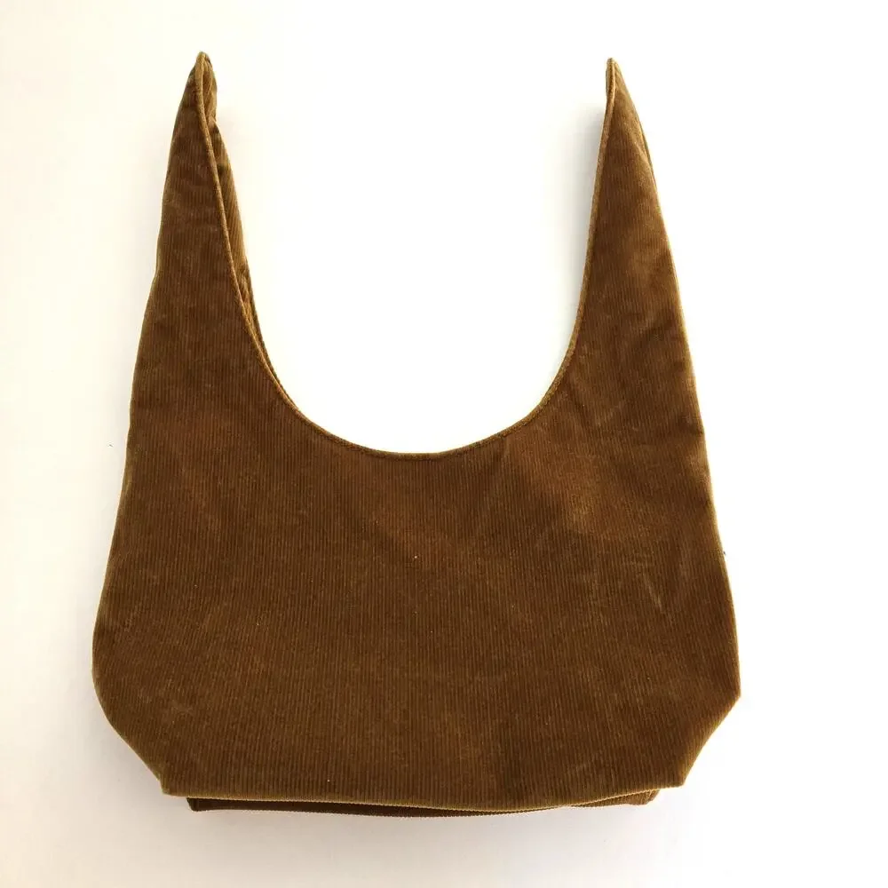 Merit Knot Tie Cosmetic Bag Caramel Corduroy Tan